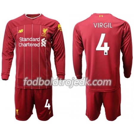 Liverpool Virgil van Dijk 4 Børn Hjemme 2019/20 - Fodboldtrøjer(L/S) Liverpool Virgil van Dijk 4 Børn Hjemme 2019/20 - Fodboldtrøjer(L/S)